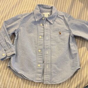 Ralph Lauren Light Blue Kids Button Down Shirt
